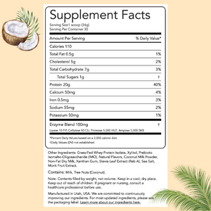 Protein Powder: Coconut Cream