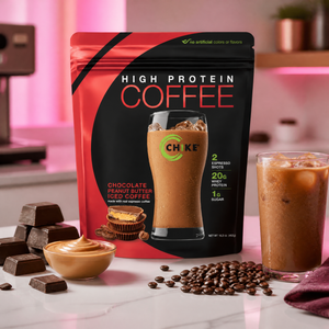 Chocolate Peanut Butter Protein Iced Coffee