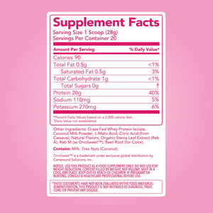 Clear Protein Powder: Pink Burst