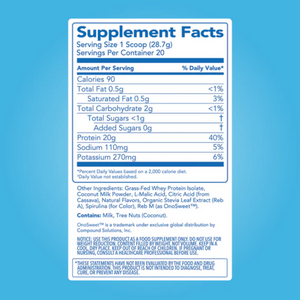 Clear Protein Powder: Blue Bahama