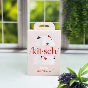 Satin Pillowcase - Cherry Print