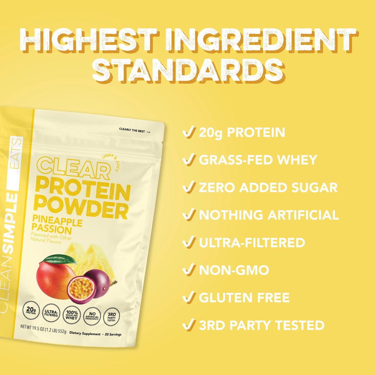 Clear Protein Powder: Pineapple Passion