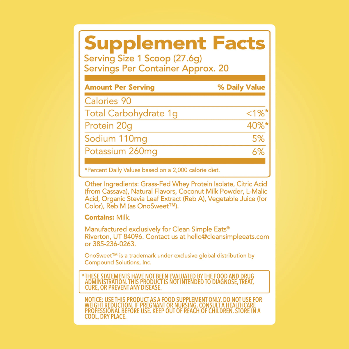 Clear Protein Powder: Pineapple Passion