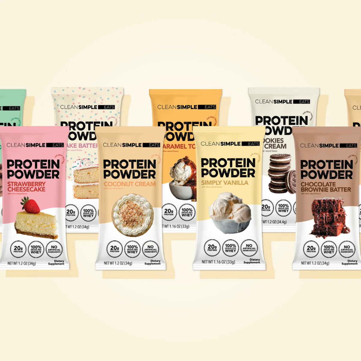 Protein Powder: 10 Flavor Variety Pack