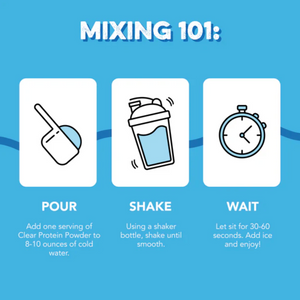 Clear Protein Powder:  Blue Bahama