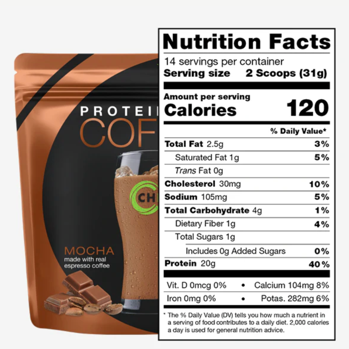 Mocha Iced Protein Coffee
