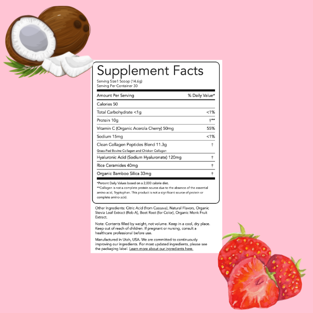 Collagen + Beauty Blend | Strawberry Colada