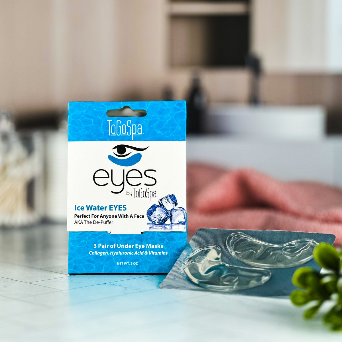 Ice Water Under Eye Masks